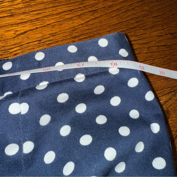 Like New Alfred Dunner Navy Polka Dots Capri Pants Size 20 - Picture 7 of 9